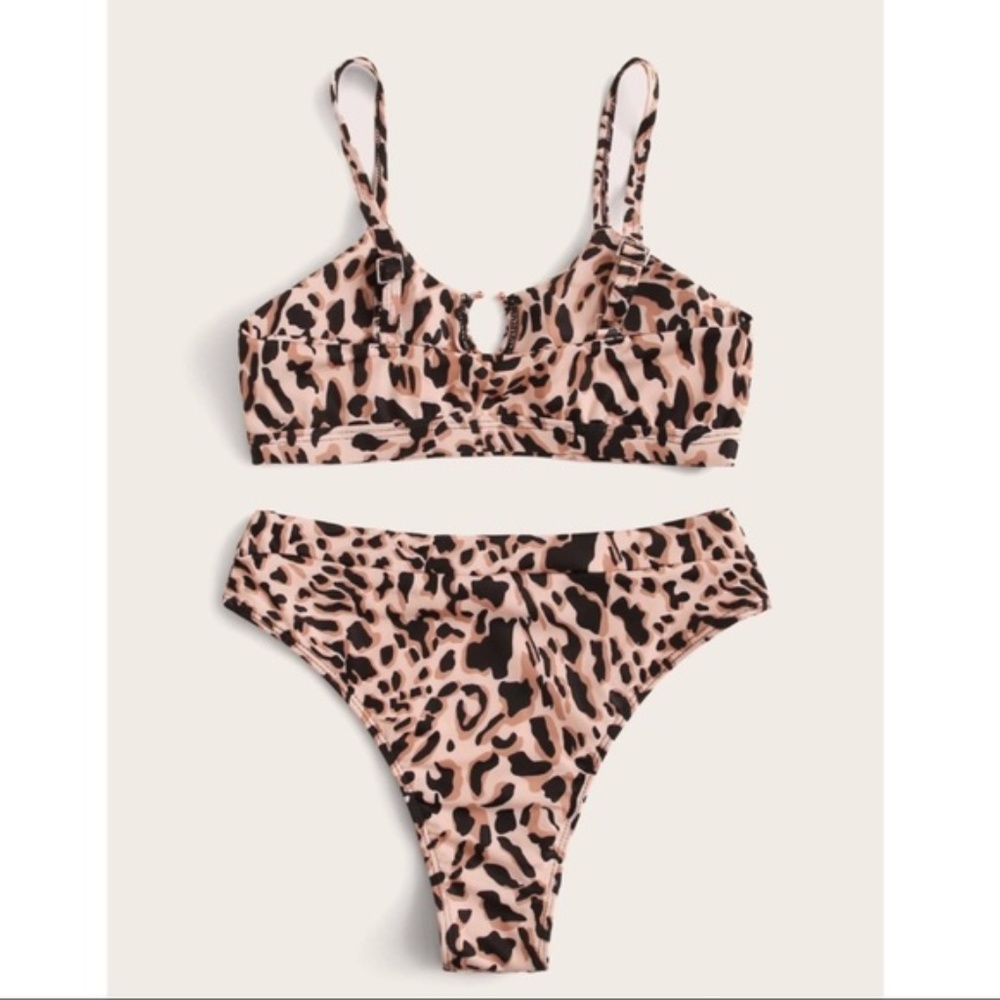 leopard Print High Waist Bikini - Picture 3 of 3